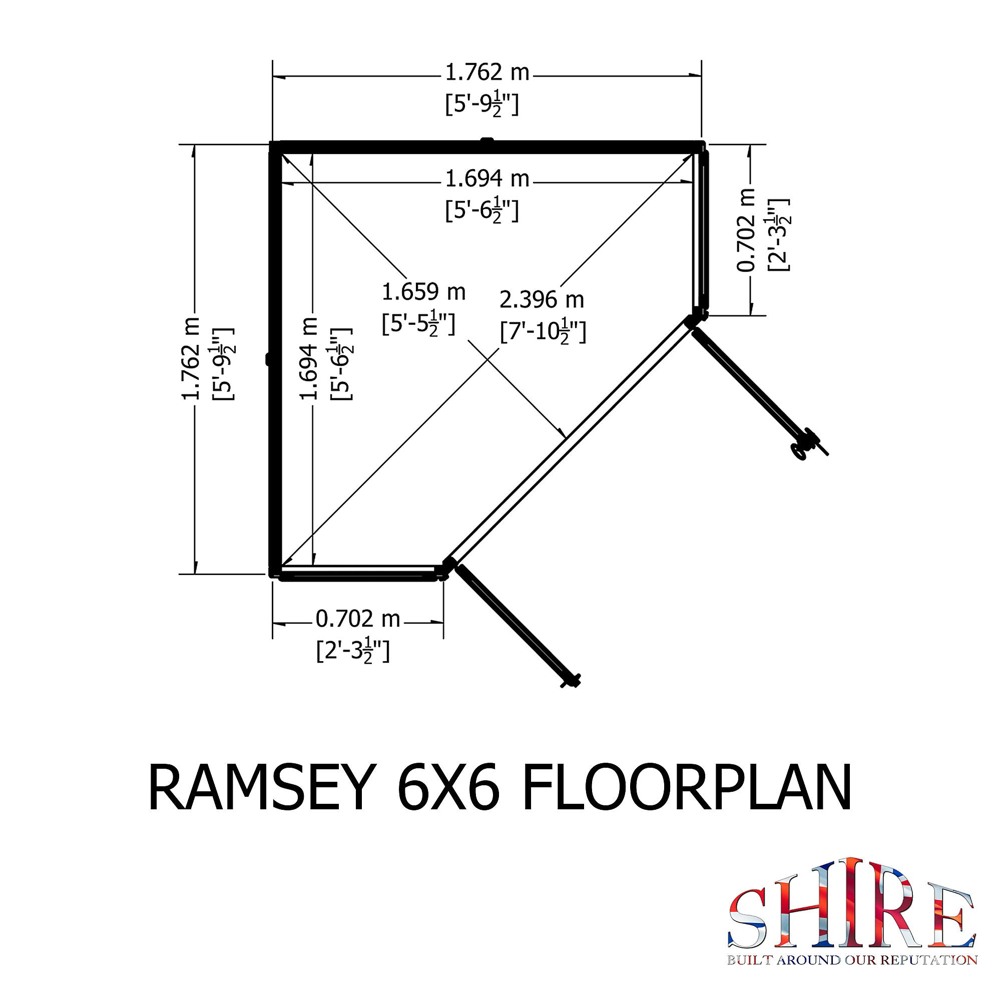 Shire Ramsey 6x6 Summerhouse