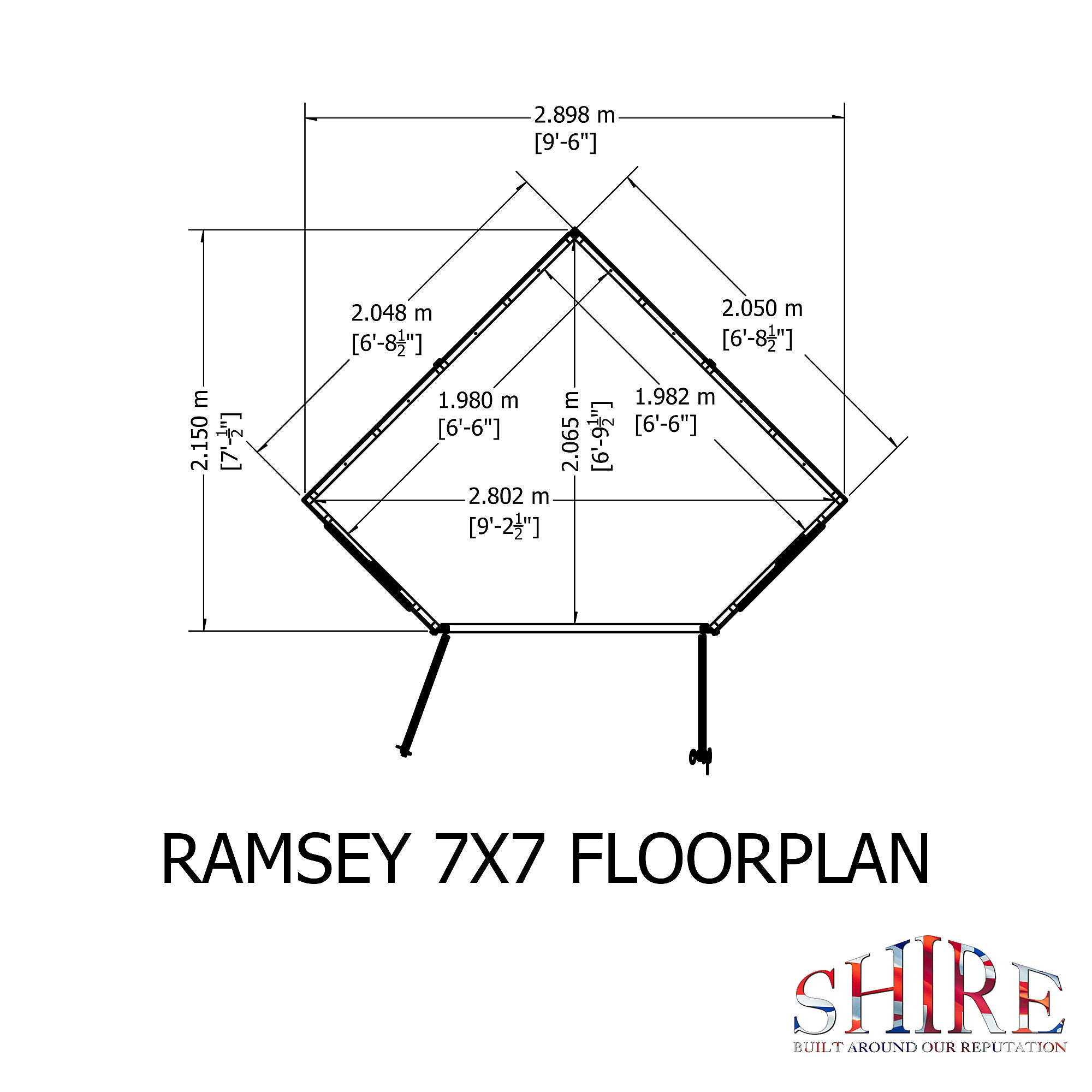 Shire Ramsey 7x7 Summerhouse