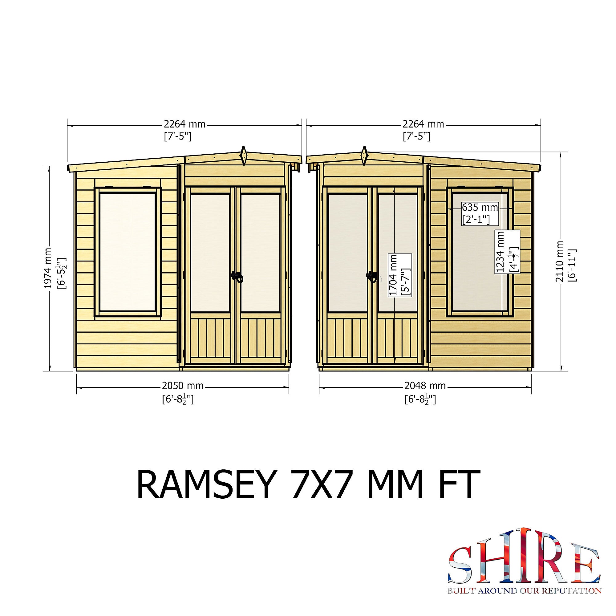 Shire Ramsey 7x7 Summerhouse