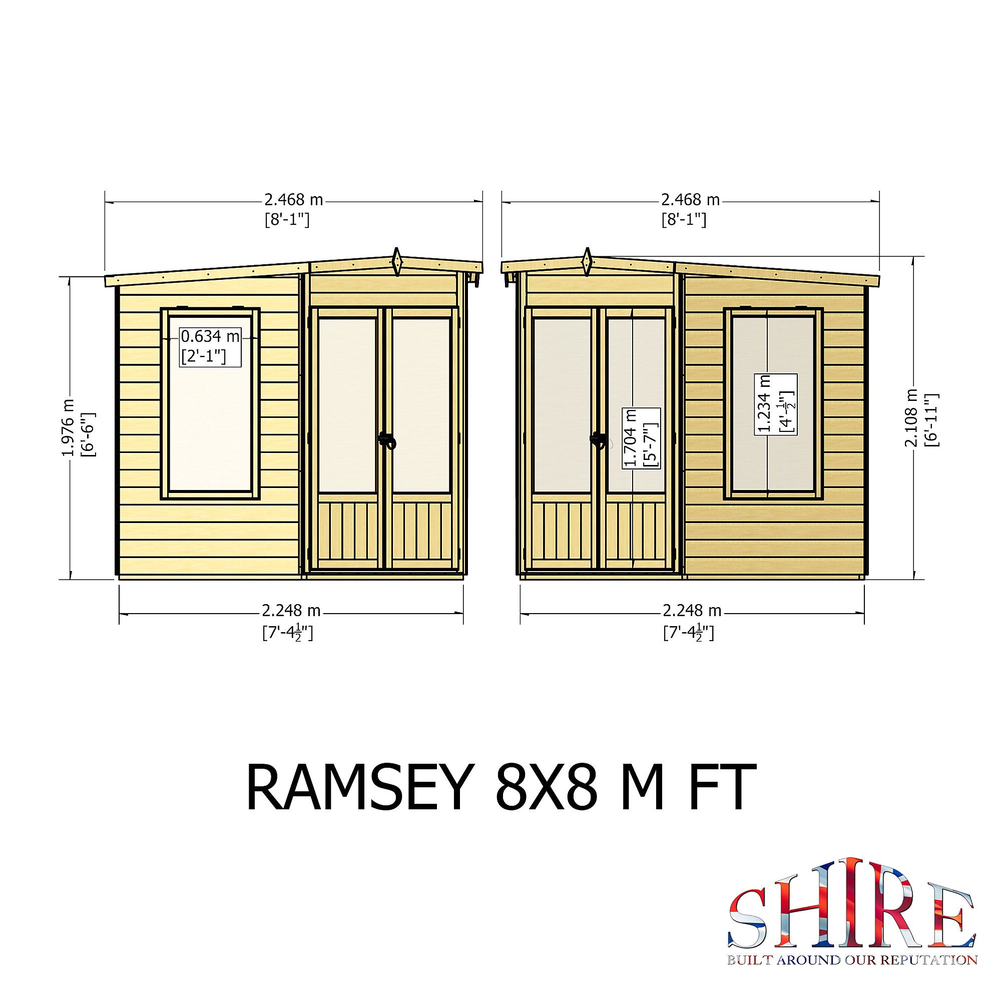 Shire Ramsey 8x8 Summerhouse