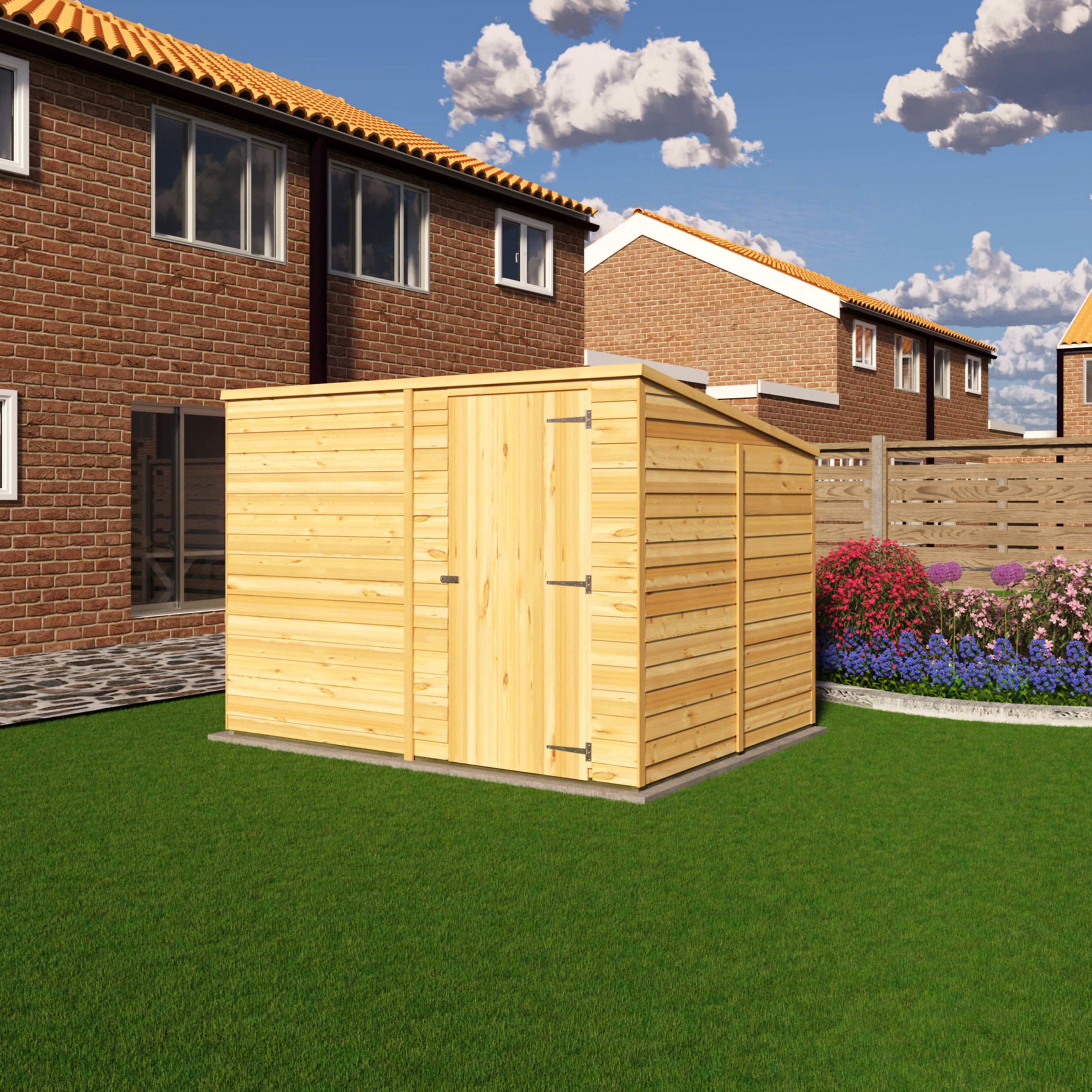 Shire Super Value Overlap Pent Shed 8x6
