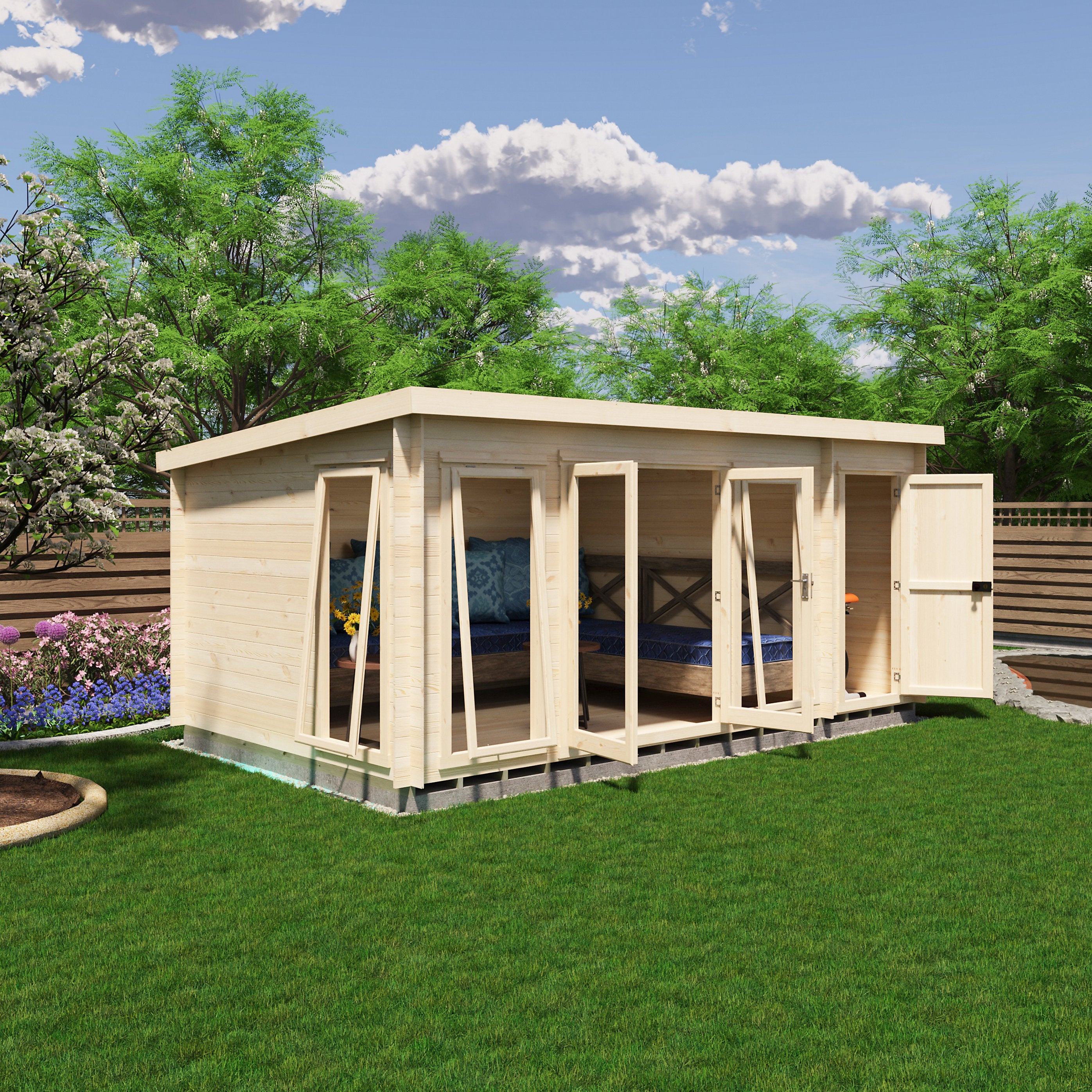 Shire Walsoken 10x17 Log Cabin