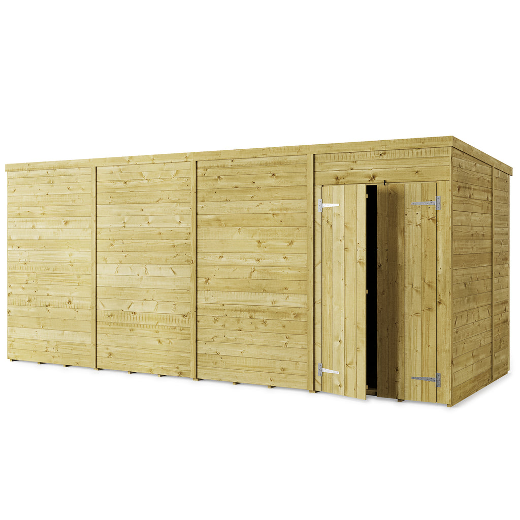 Store More Tongue and Groove Pent Shed - 16x6 Windowless