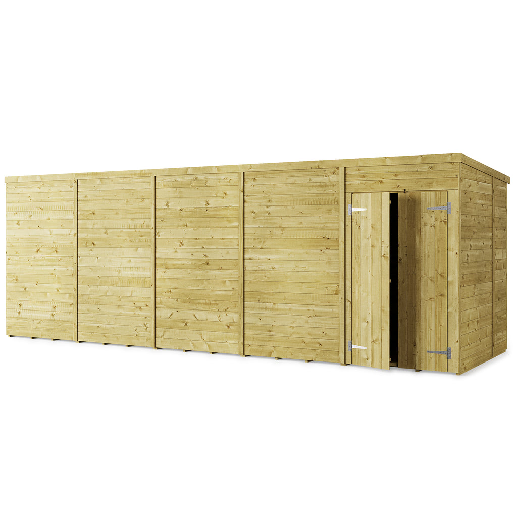 Store More Tongue and Groove Pent Shed - 20x6 Windowless