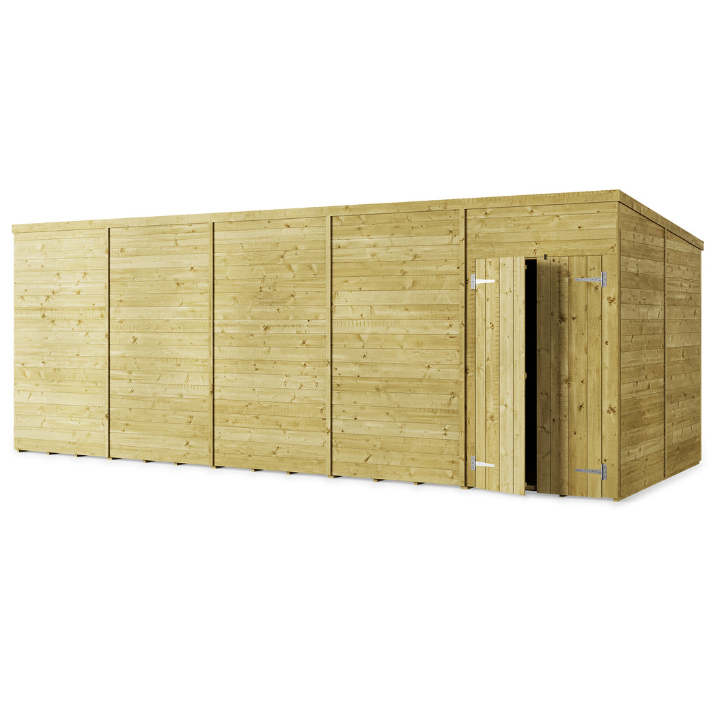 Store More Tongue and Groove Pent Shed - 20x8 Windowless