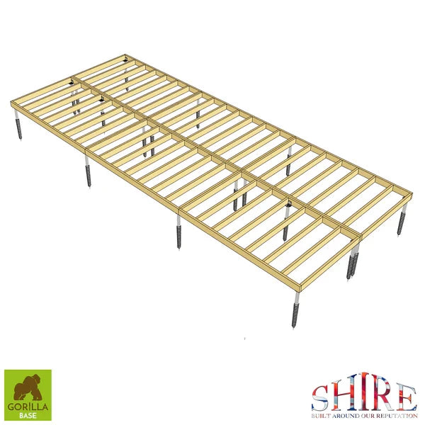 Gorilla Shed Base - Groundscrew Base System From 0sq Ft to 720sq Ft - anydaydirect
