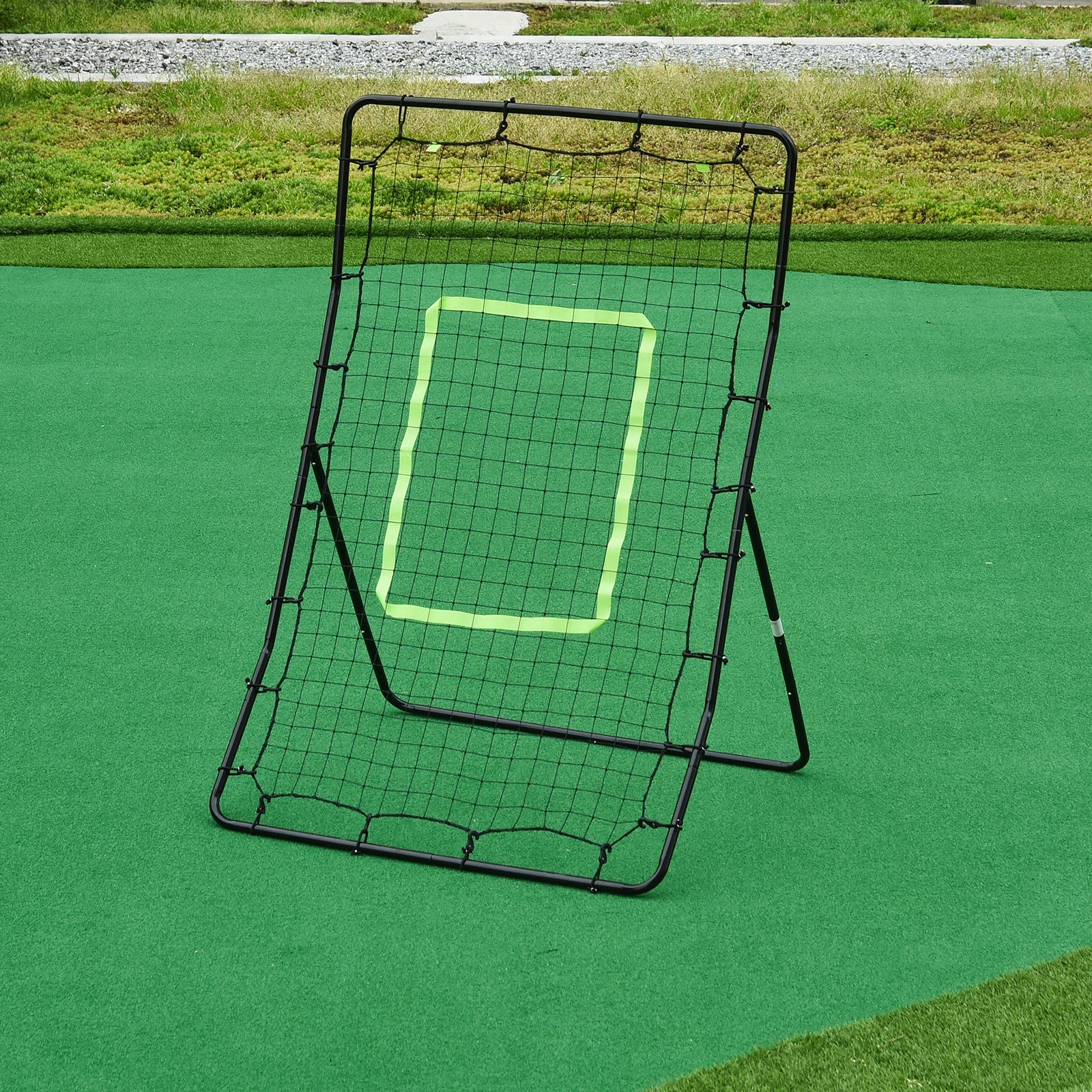 HOMCOM Rebounder Net Playback Game Spot Target Ball Rebounders Training Equipment Play Teaching - anydaydirect