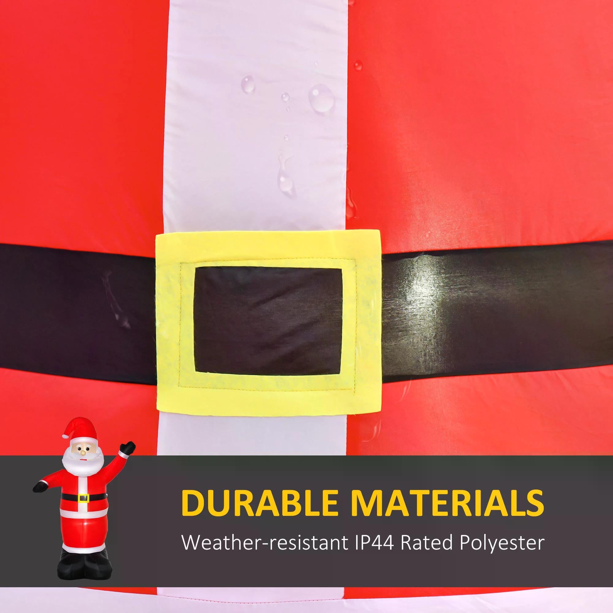 HOMCOM Inflatable 2.4m Santa Claus W/LED lights - anydaydirect