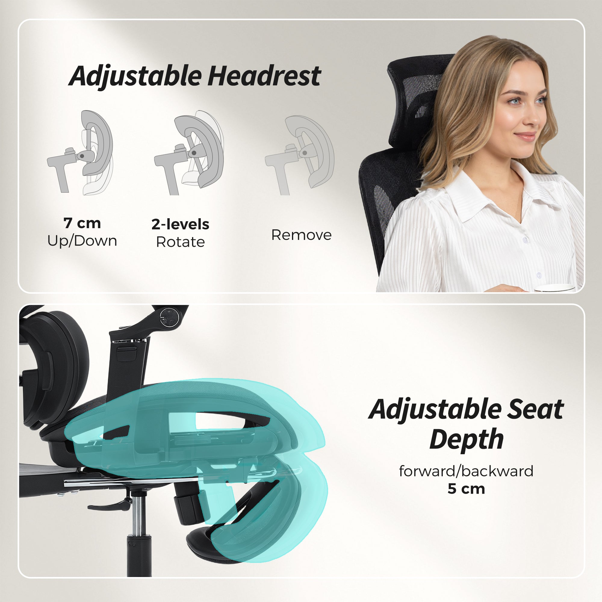 HOMCOM Ergonomic Office Chair Special, High Back Mesh Desk Chair, Black - anydaydirect