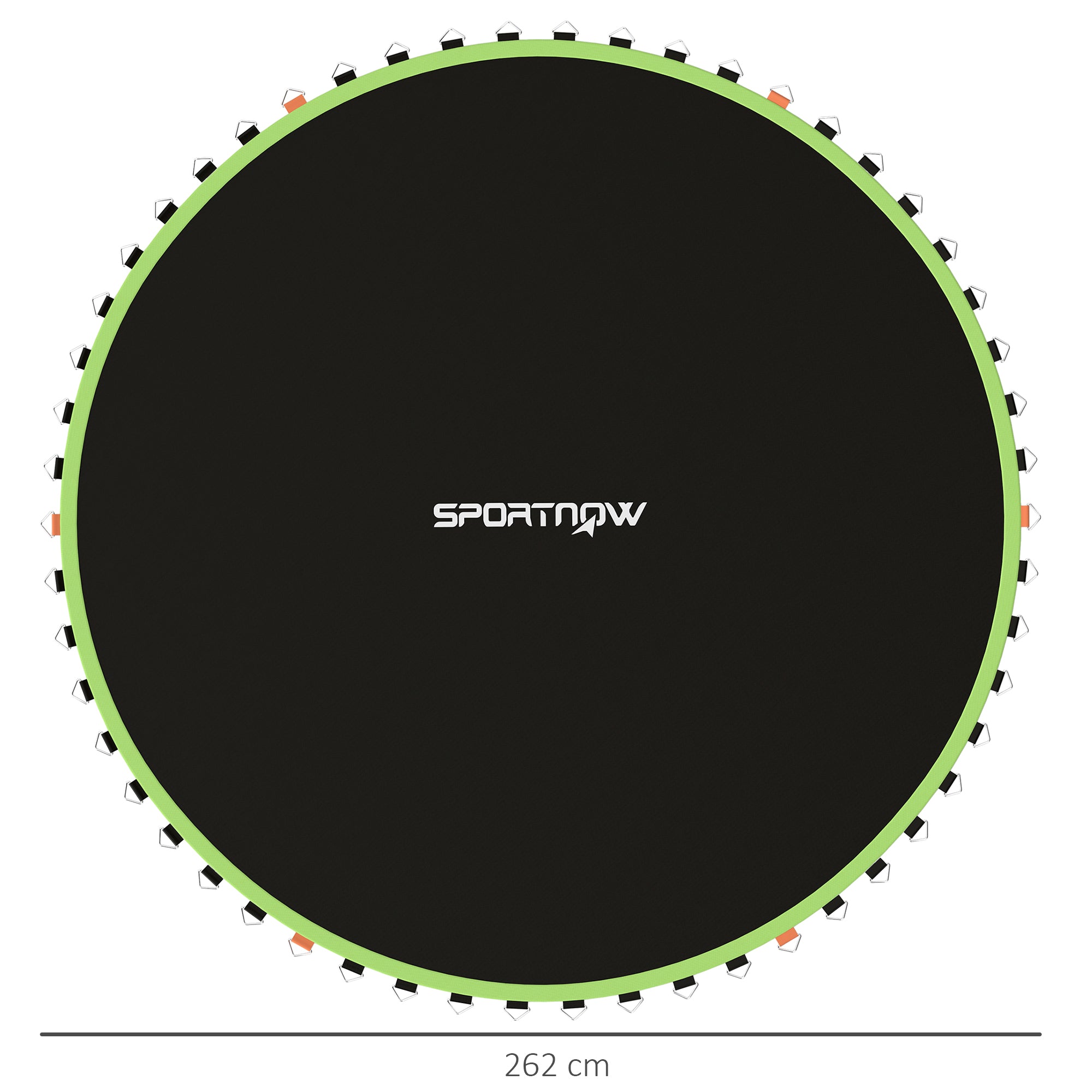 SPORTNOW Trampoline Replacement Mat with Spring Pull Tool, 54 V-Hooks, for 10ft Trampoline using 14cm Springs, Green - anydaydirect