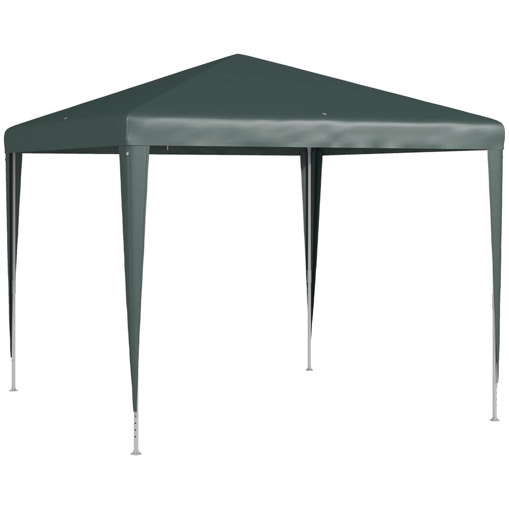 Outsunny Garden Gazebo Marquee Party Tent Wedding Canopy Patio Green 2.7 x 2.7m - anydaydirect