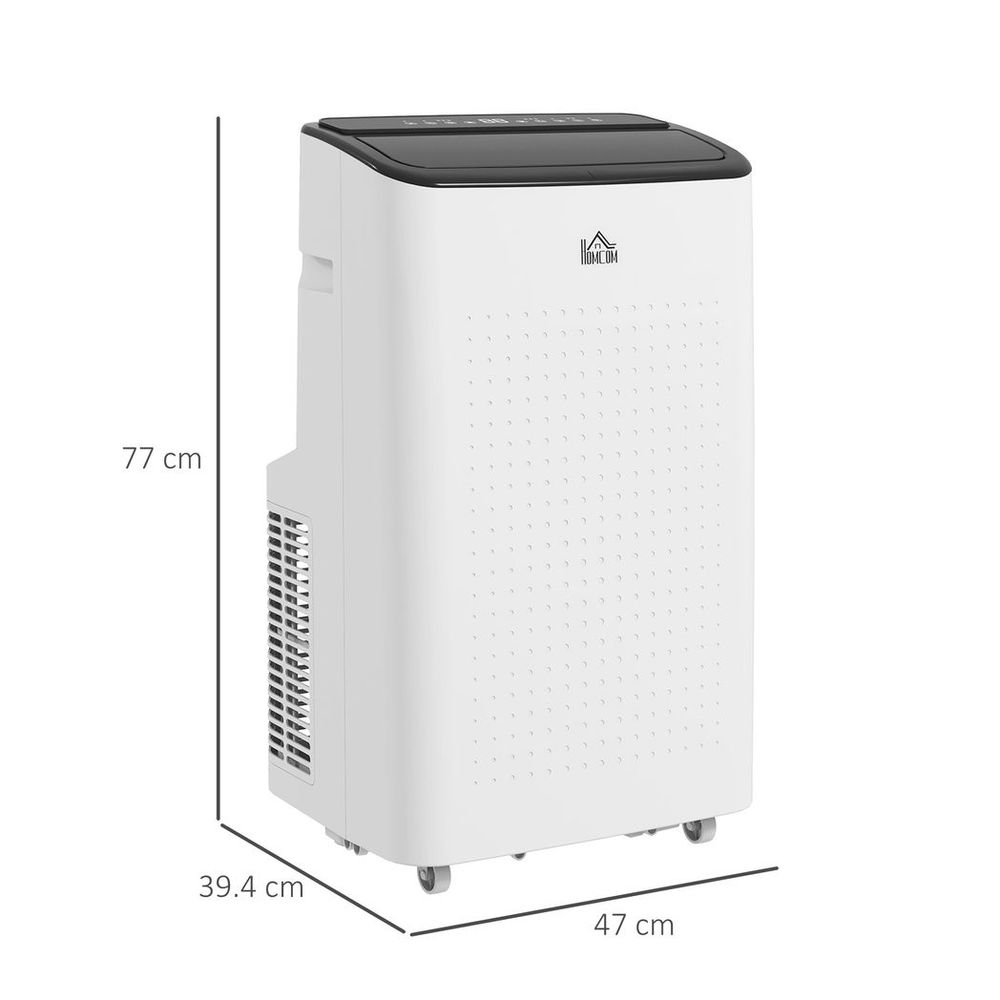 HOMCOM 14,000 BTU Portable Air Conditioner Unit with WiFi Smart App, 35m² - anydaydirect