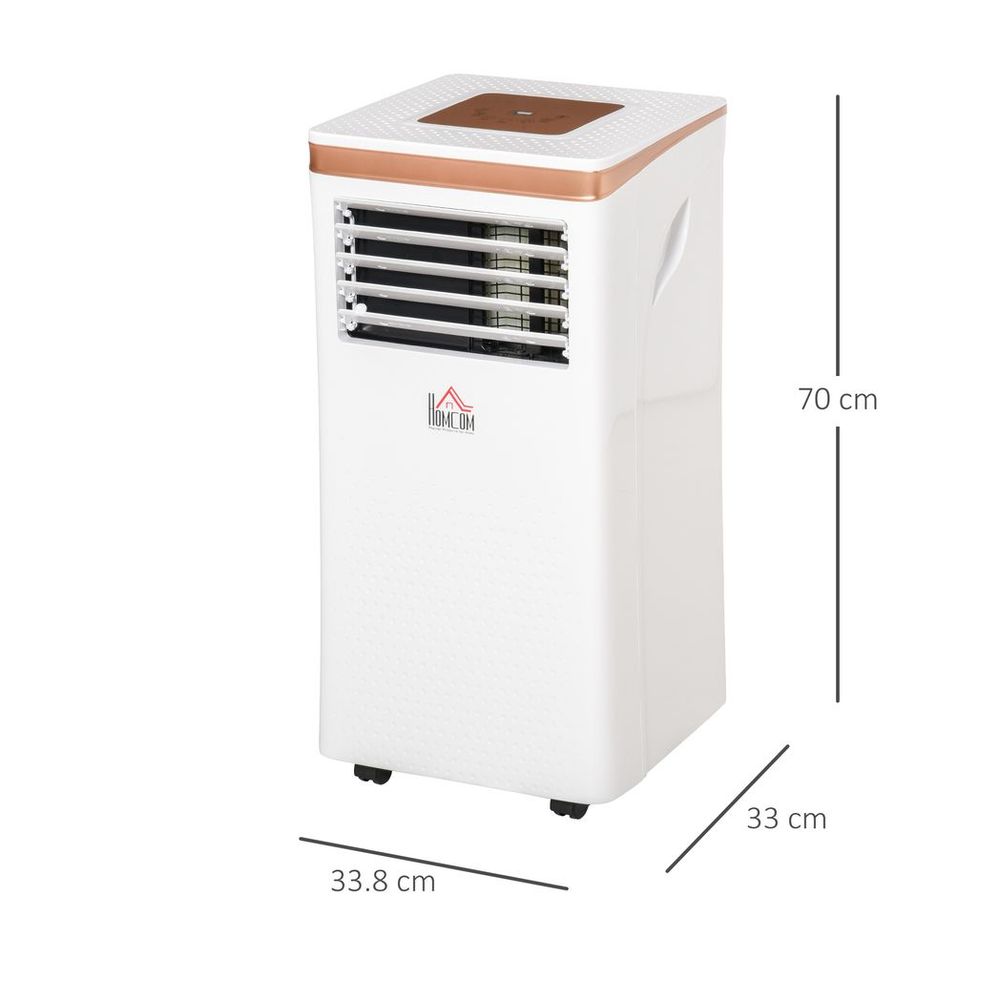 HOMCOM 9000 BTU Portable Air Conditioner 4 Modes LED Display Timer Home Office - anydaydirect