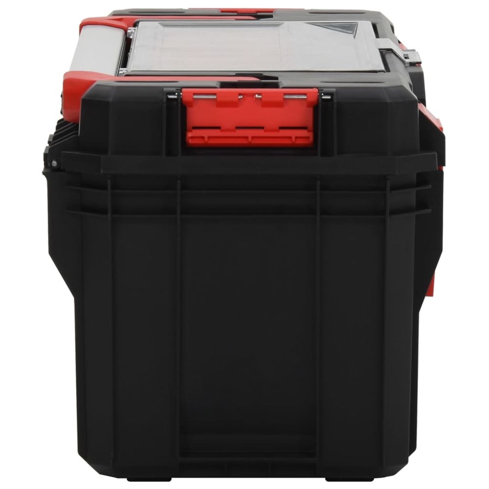 Tool Box Black and Red 65x28x31.5 cm - anydaydirect