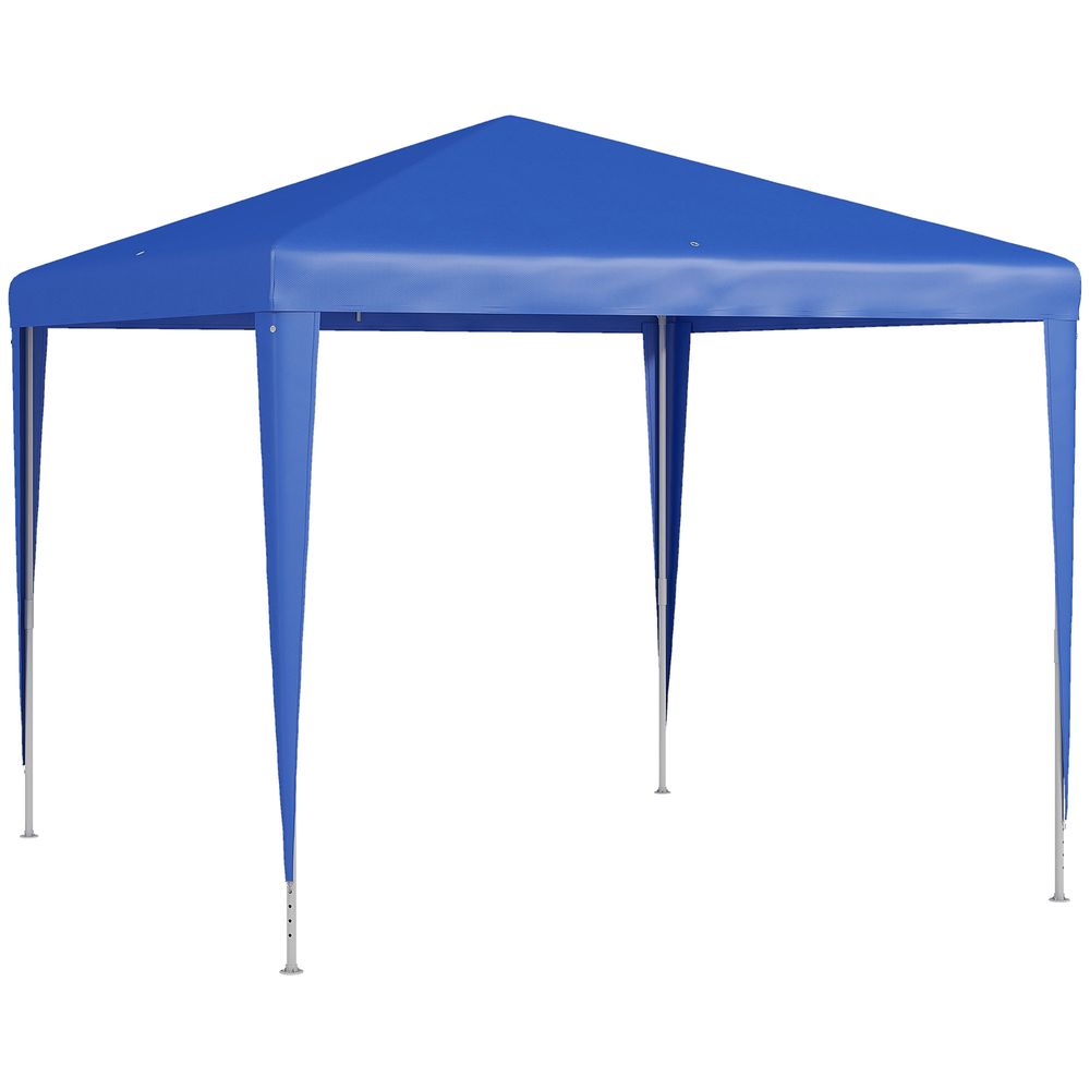 Outsunny Garden Gazebo Marquee Party Tent Wedding Canopy Patio Blue 2.7 x 2.7m - anydaydirect