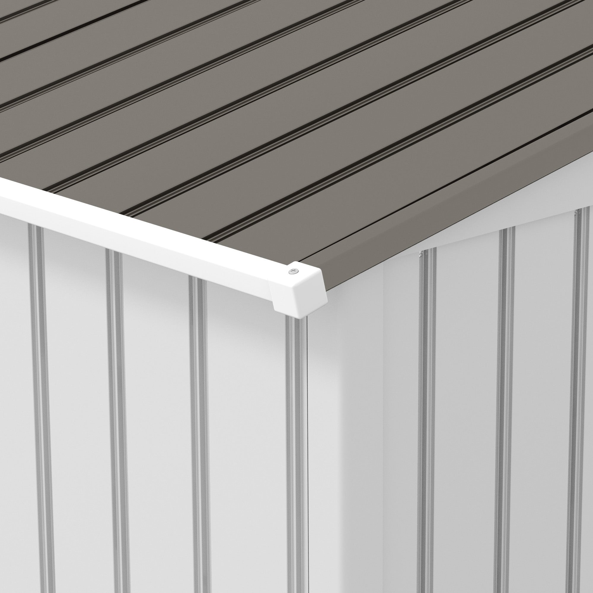 Outsunny 9 x 6FT Garden Storage Shed, Metal Outdoor Storage Shed House with Floor Foundation, Ventilation & Doors, Grey - anydaydirect