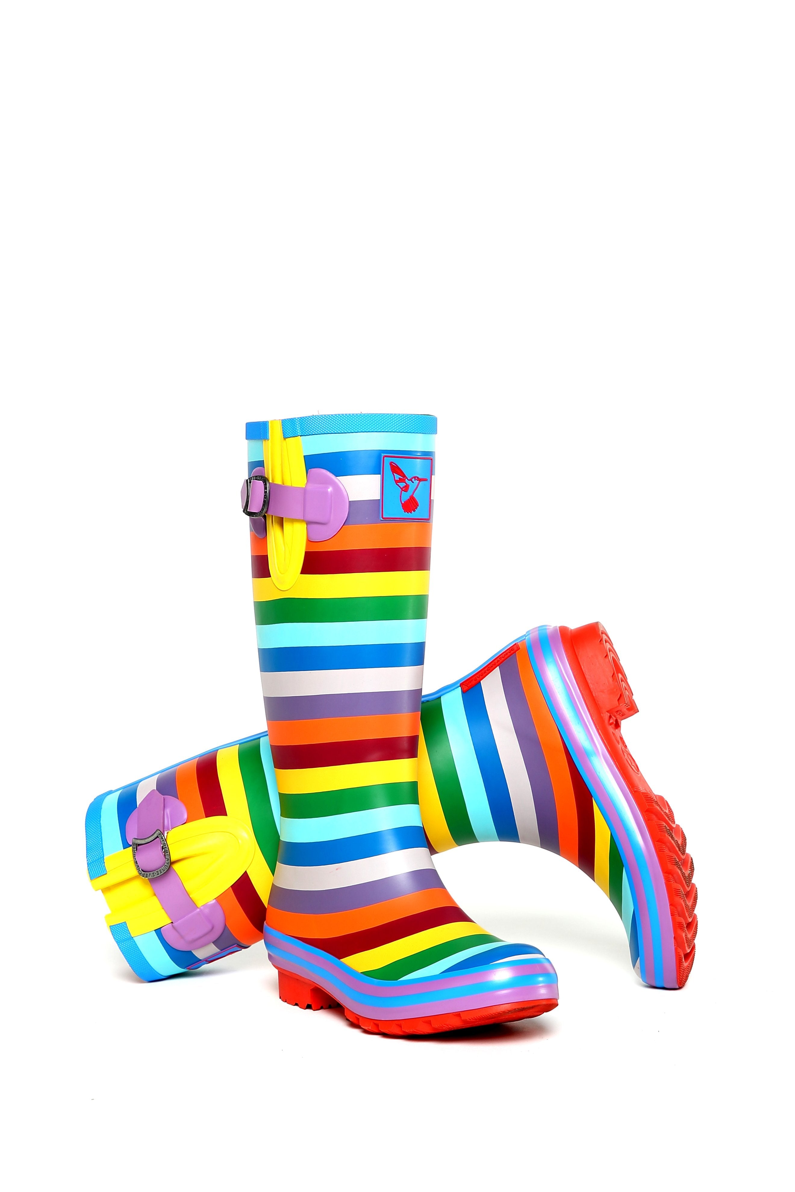 Evercreatures Rainbow Tall Wellies - anydaydirect