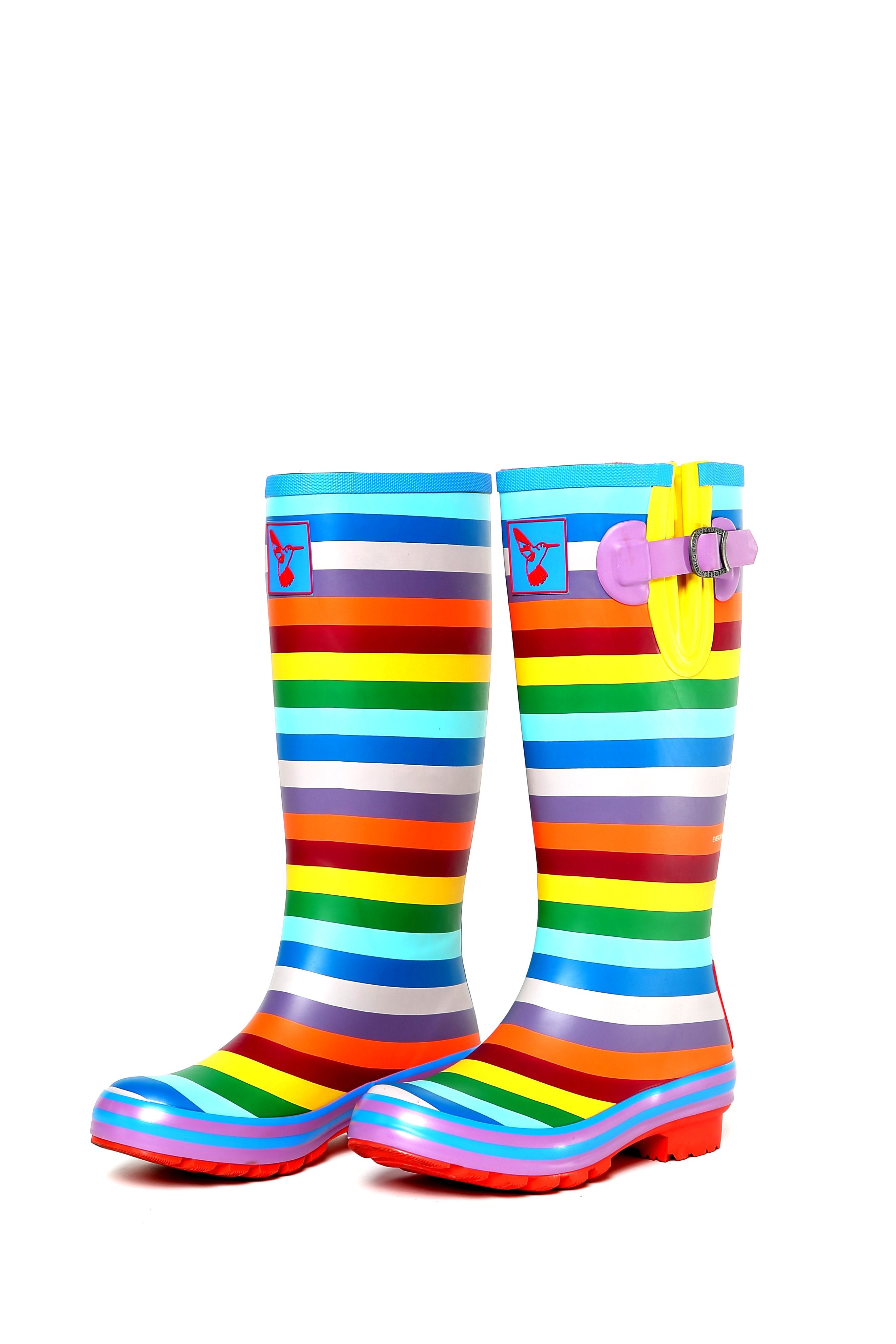 Evercreatures Rainbow Tall Wellies - anydaydirect