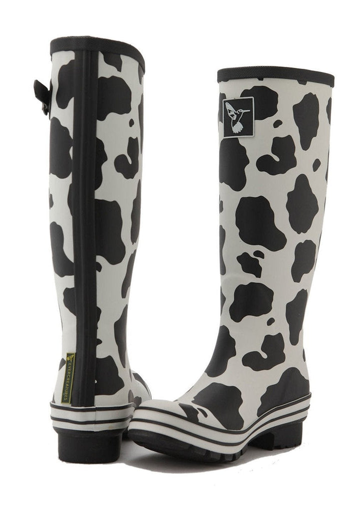 Evercreatures Cow Tall Wellies - anydaydirect