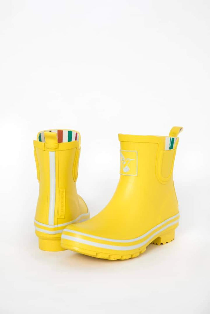 Evercreatures Yellow Meadow Ankle Wellies - anydaydirect
