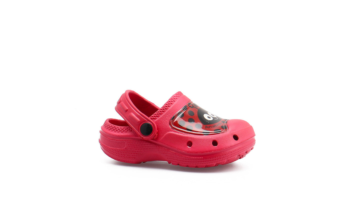 Rouchette Anabel Kids Clog - Red - anydaydirect