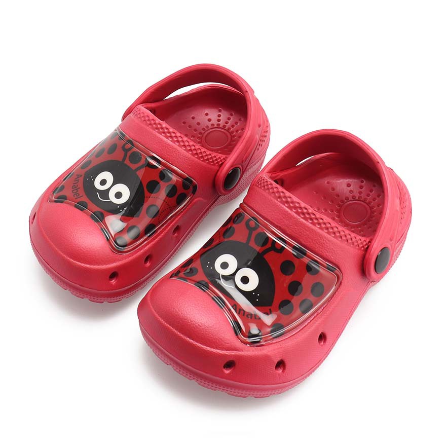 Rouchette Anabel Kids Clog - Red - anydaydirect