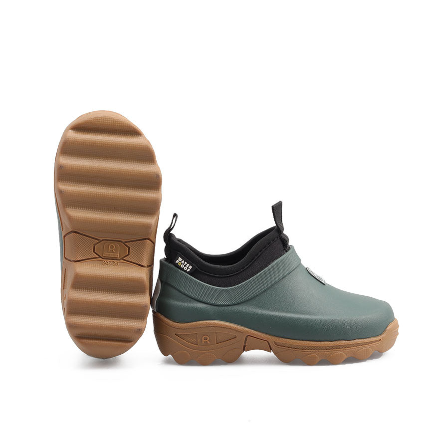 Rouchette Clean Kids Ankle - Green - anydaydirect