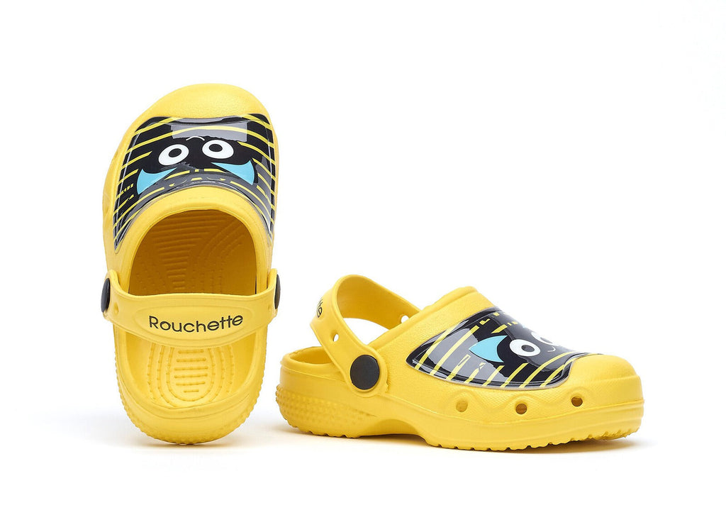 Rouchette Axel Kids Clog - Yellow - anydaydirect