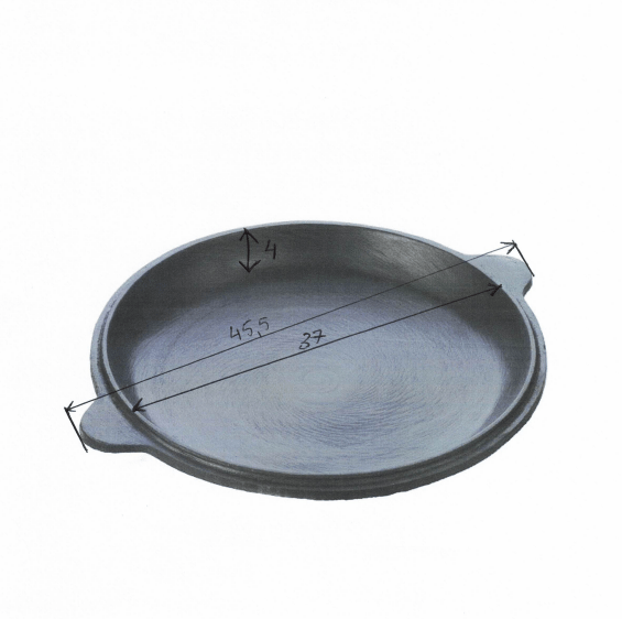 Cast iron pan – lid, 42 cm (Grande/Limited) - anydaydirect