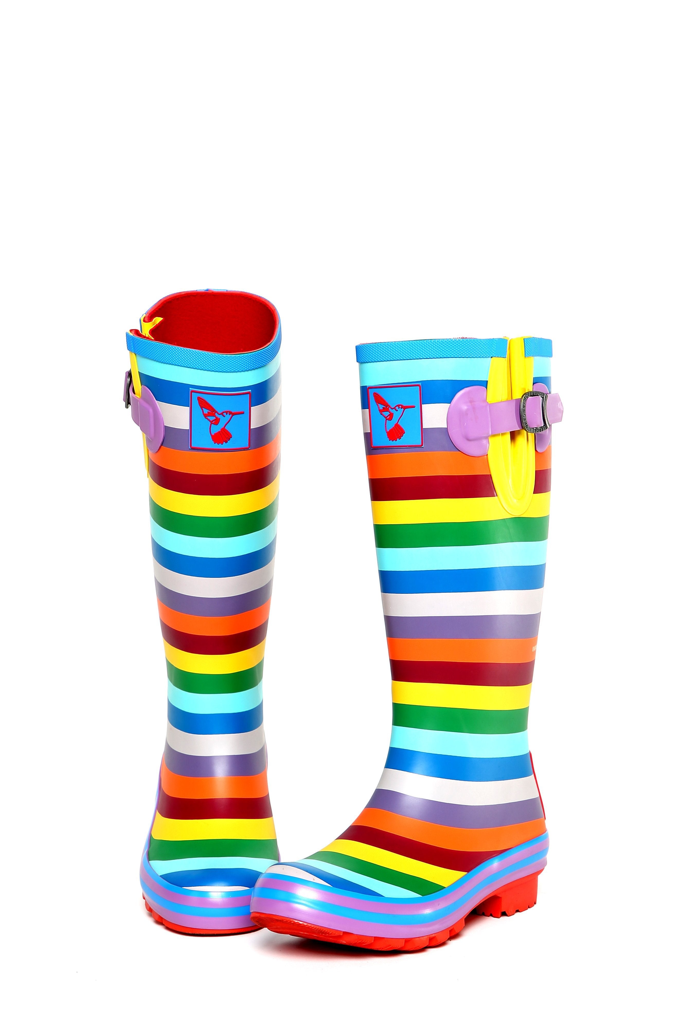 Evercreatures Rainbow Tall Wellies - anydaydirect