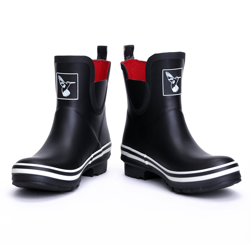 Evercreatures Black Meadow Ankle Wellies - anydaydirect