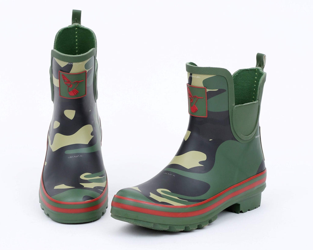 Evercreatures Camouflage Meadow Ankle Wellies - anydaydirect