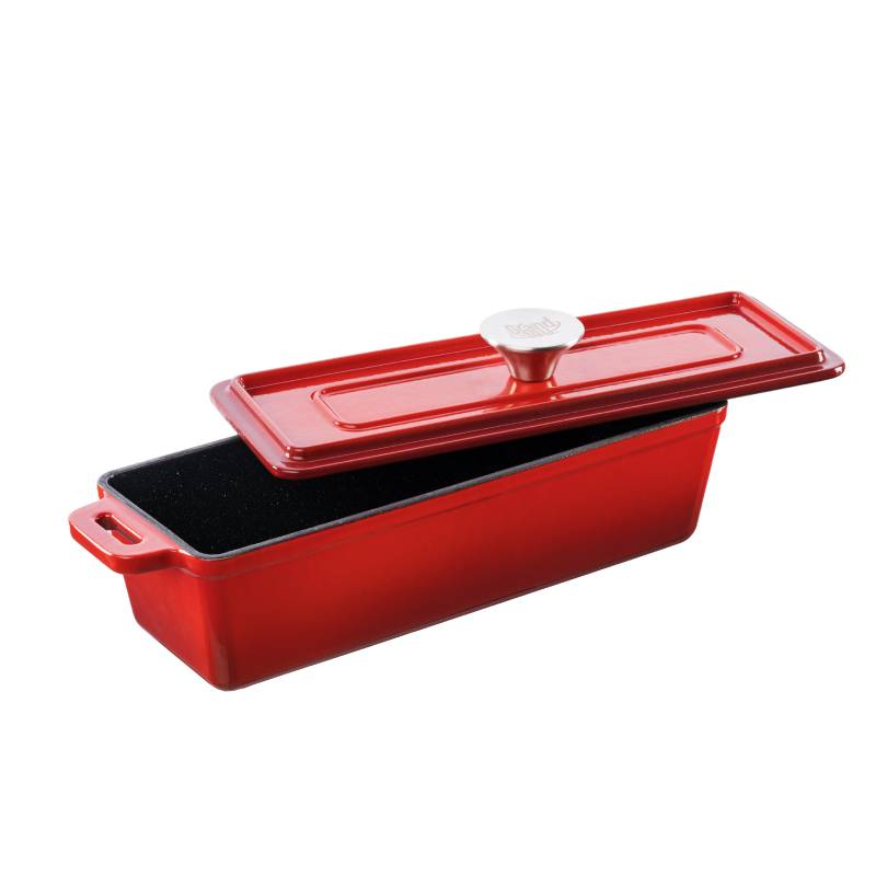 Grand Feu Red Baking Dish With Lid - anydaydirect