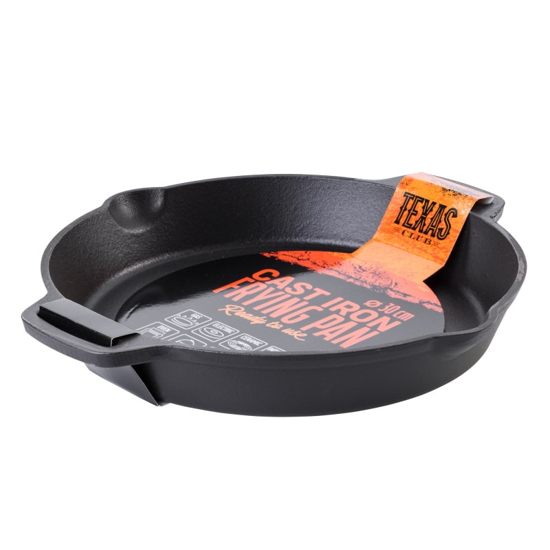 Cast iron frying pan with short handles, 30 cm. - anydaydirect