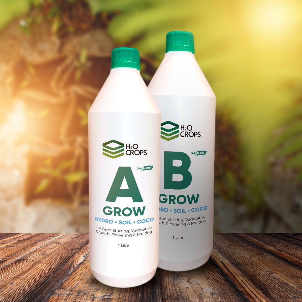HydroGrowSystem Hydroponic Nutrients  Growth Kit H2O Crops A and B • Soil • COCO - anydaydirect