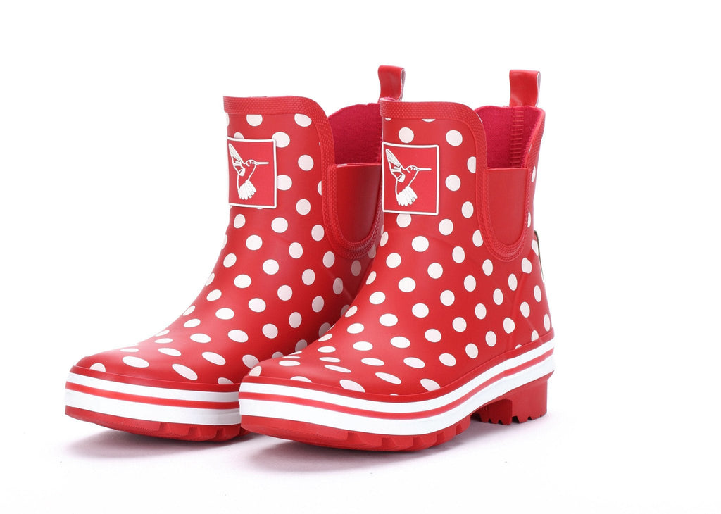Evercreatures Polka Dot Meadow Ankle Wellies - anydaydirect