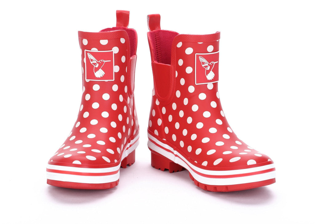 Evercreatures Polka Dot Meadow Ankle Wellies - anydaydirect