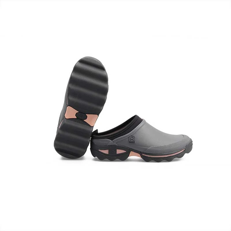 Rouchette Clean Lady Clog - Grey - anydaydirect