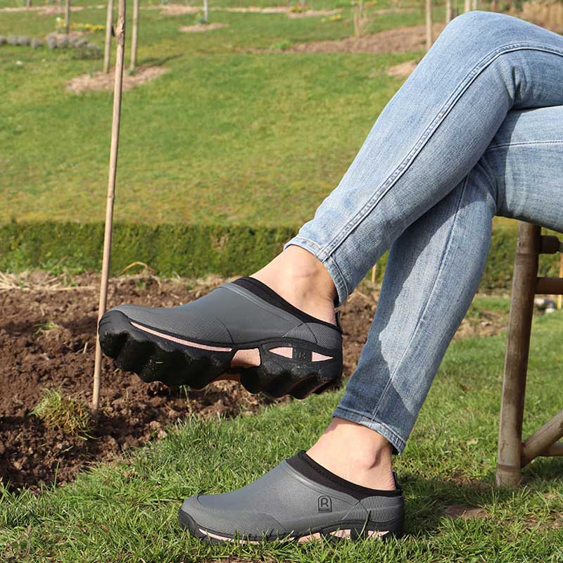 Rouchette Clean Lady Clog - Grey - anydaydirect
