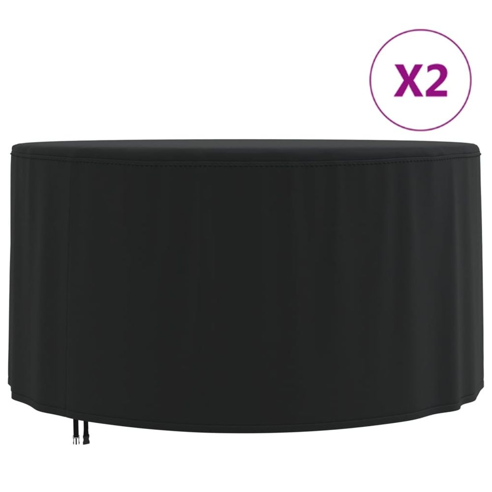 vidaXL Garden Furniture Covers 2 pcs Ø 157x71 cm 420D Oxford Fabric - anydaydirect