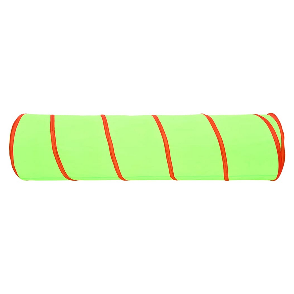 Children Play Tunnel with 250 Balls Green 175 cm Polyester - anydaydirect