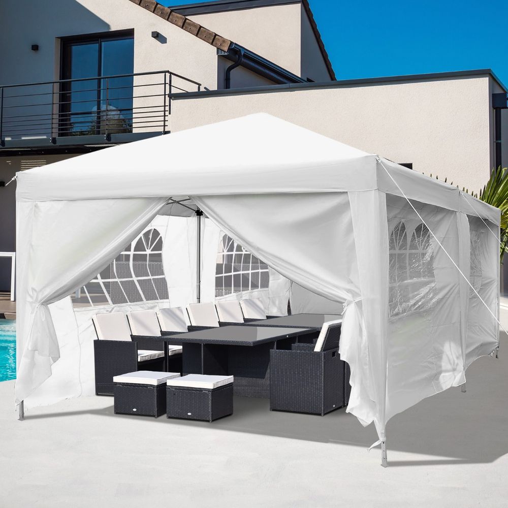3x6m Garden Water Resistant Pop Up Gazebo Marquee Party Wedding Canopy Awning - anydaydirect