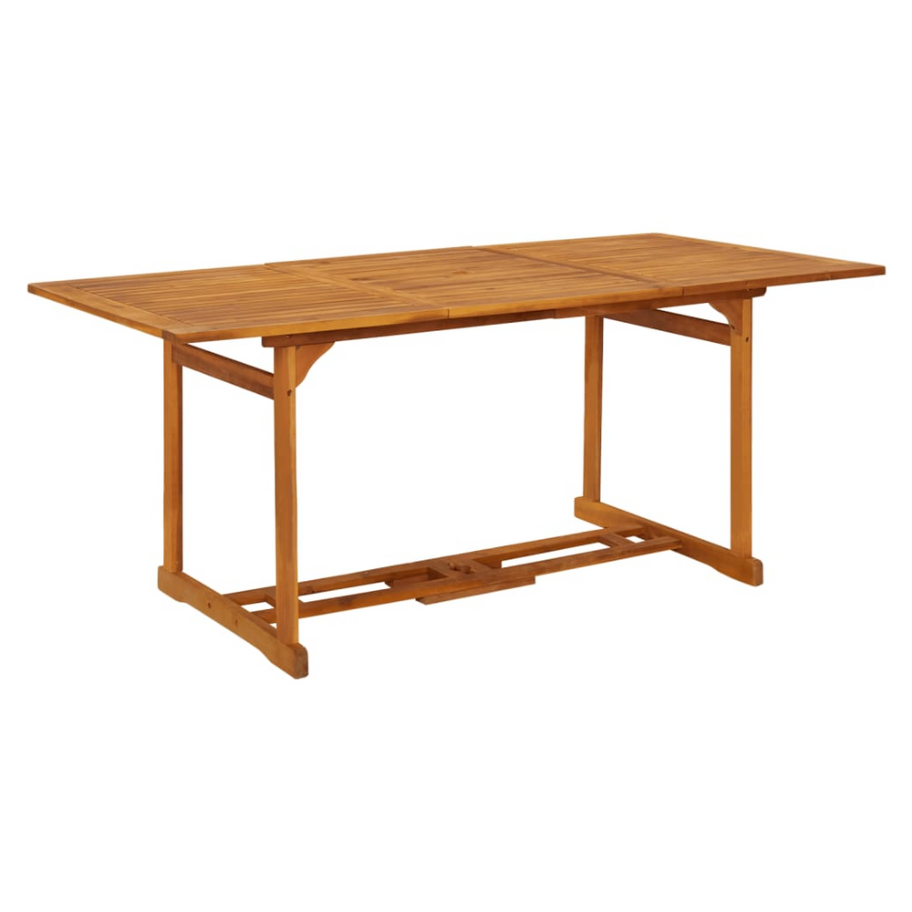 Garden Dining Table 180x90x75 cm Solid Acacia Wood - anydaydirect