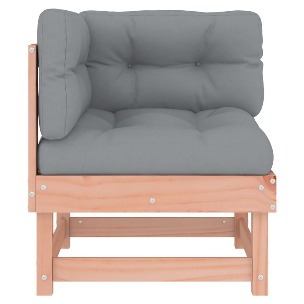 vidaXL Corner Sofa with Cushions Solid Wood Douglas - anydaydirect