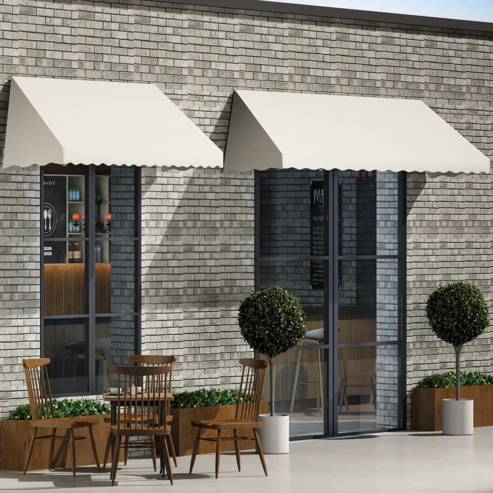 Bistro Awning 150x120 cm to  400x120 cm in Plain or Striped Pattern - anydaydirect