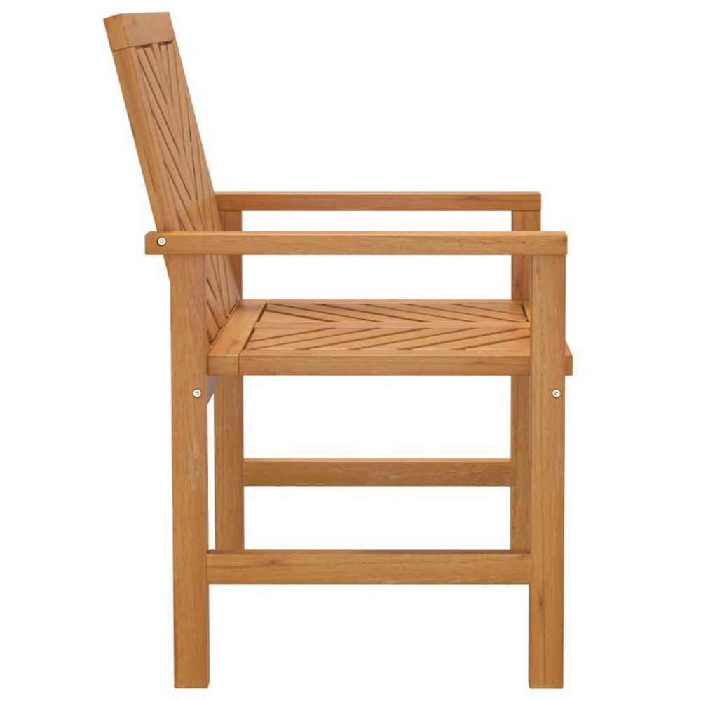 Garden Dining Chairs 4 pcs Solid Wood Acacia - anydaydirect