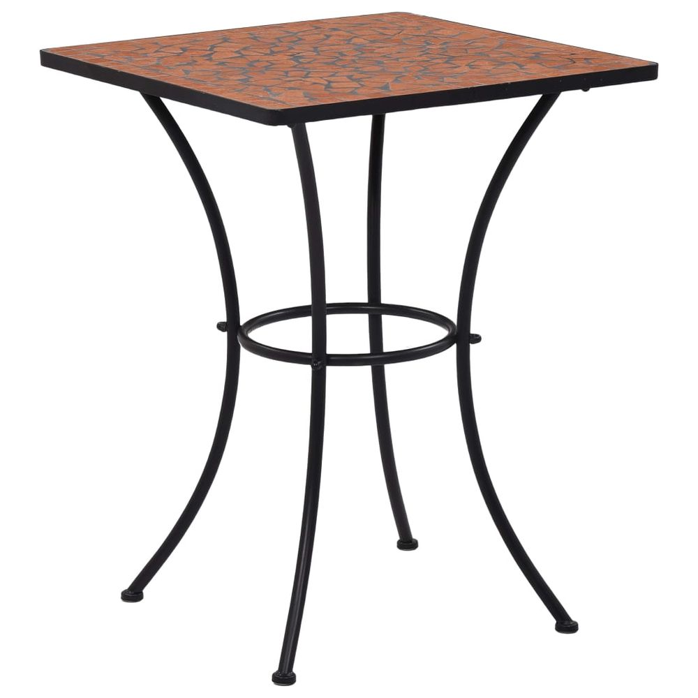 Mosaic Bistro Table Terracotta 60 cm Ceramic - anydaydirect