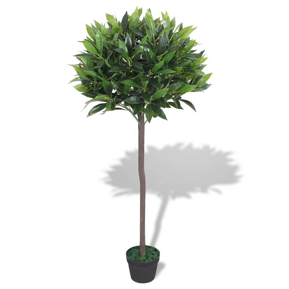 Artificial Bay Tree Plant with Pot 125 cm Green - anydaydirect