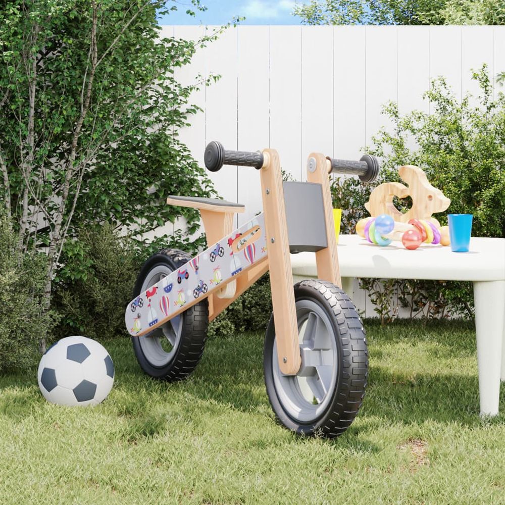 vidaXL Balance Bike for Children Grey Printed - anydaydirect