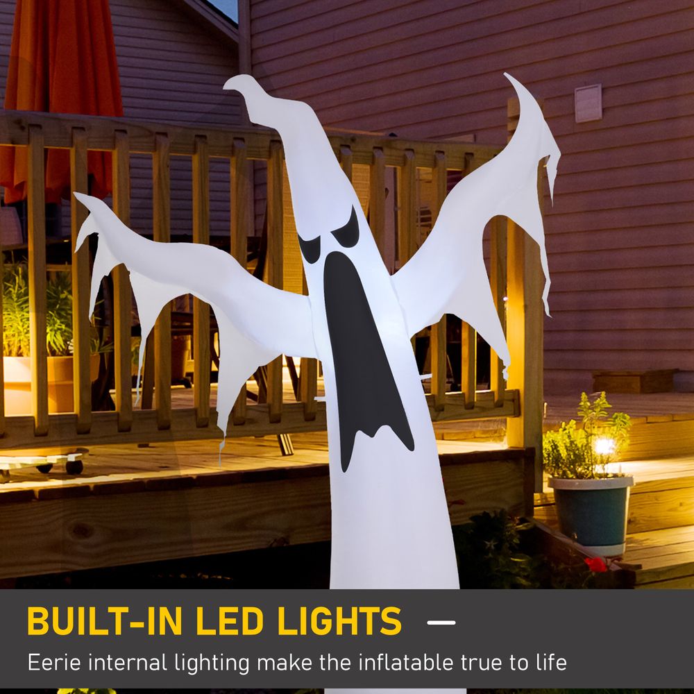 6FT 1.8m LED Halloween Inflatable Deco Floating Ghost Scary Party Outdoors - anydaydirect